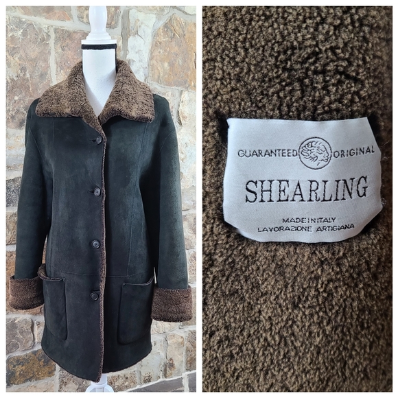 Peruvian Connection Jackets & Blazers - Peruvian Connection MEDIUM Shearling Leather Coat